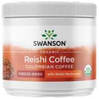 Swanson Freeze-dried Organic Reishi Mushroom and Instant Coffee for Immune Support