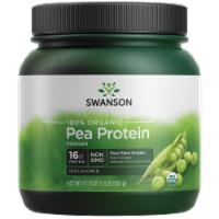 Swanson 100% Certified Organic Pea Protein Powder Non-gmo 1.1 lb Powder
