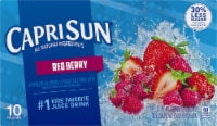 Capri Sun Red Berry Strawberry Raspberry Flavored Juice Drink Blend Pouches Perspective: Main
