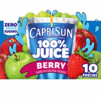 Capri Sun Berry Flavored 100% Juice Blend Pouches