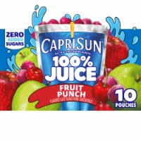 Capri Sun 100% Juice Fruit Punch Naturally Flavored Juice Box Pouches