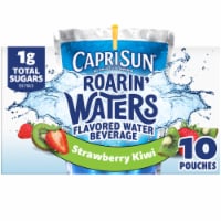 Capri Sun Roarin' Waters Strawberry Kiwi Surf Flavored Water Kids Drink Pouches Perspective: Main