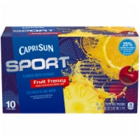 Capri Sun Sport Fruit Frenzy Flavored Water Beverage Pouches Perspective: Main