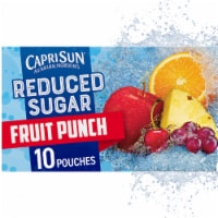 Capri Sun Reduced Sugar Fruit Punch Juice Box Pouches Perspective: Main