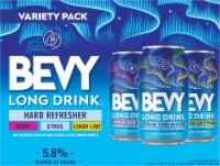 Bevy Long Drink Cocktail Inspired Hard Sparkling Refresher Variety Pack Perspective: Main