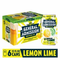 General Admission Lemon-Lime Non-Alcoholic Fruit Beer Perspective: Main