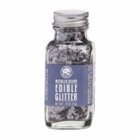 Pepper Creek Farms 400G Metallic Silver Edible Glitter - Pack of 6