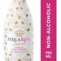 Stella Rosa Naturals Cranberry Italian Fully Sparkling Non-Alcoholic Wine