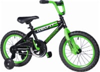 Dynacraft Children's Misfit Bicycle - Black/Green Perspective: Main