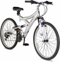 Dynacraft Ladies' Cliffrunner Mountain Bicycle - Silver/Purple Perspective: Main