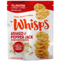 Whisps® Gluten-Free Asiago & Pepper Jack Cheese Crisps