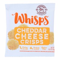 Whisps - Cheese Crisps Chedder Single Serve - Case of 12-0.63oz.