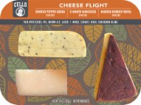 Cello Pepper Gouda Manchego & Harissa Fontina Cheese Flight Perspective: Main