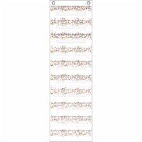 File Storage Pocket Chart, 10 Pockets, Confetti, 14  x 58