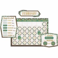 Teacher Created Resources Eucalyptus Calendar Bulletin Board Set (TCR8452)