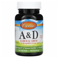 Carlson Vitamin A & D 25,000 Iu/1,000 Iu 100 Sgels