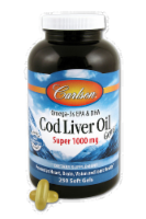 Carlson Cod Liver Oil 1000 mg Softgels