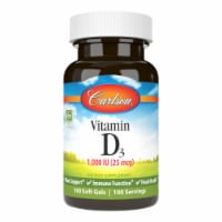 Carlson Vitamin D3 Soft Gels 1000IU