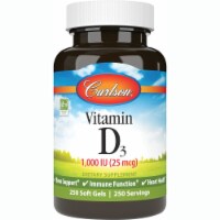 Carlson Vitamin D3 1,000 Iu (25 mcg) 250 Sgels Perspective: Main