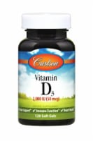 Carlson Vitamin D Dietary Supplement Softgels