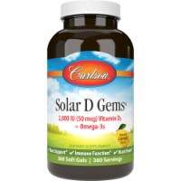 Carlson Solar D Gems - Lemon 2,000 Iu (50 mcg) 360 Sgels Perspective: Main