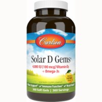 Carlson Solar D Gems - Lemon 4,000 Iu (100 mcg) 360 Sgels Perspective: Main