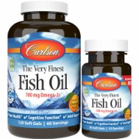 Carlson The Very Finest Fish Oil - Orange 700 mg 120 + 30 free Sgels Perspective: Main