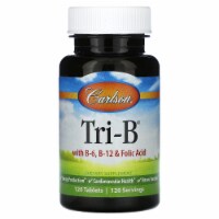 Carlson Tri-B with B-6 B-12 & Folic Acid - 120 Tablets
