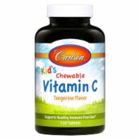 Carlson Kids Chewable Tangerine Flavor Vitamin C