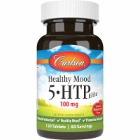 Carlson Healthy Mood 5-Htp Elite - Raspberry 50 mg 120 Tabs Perspective: Main