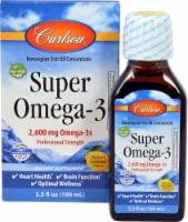 Carlson Super Omega-3 Lemon Flavor Fish Oil Concentrate 2600mg
