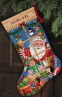 Dimensions Gold Collection Counted Cross Stitch Kit 16 Long-Santa's Toys Stocking (18 Count)