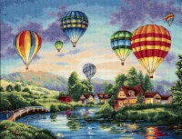 Dimensions Gold Collection Counted Cross Stitch Kit 16 X12 -Balloon Glow (18 Count)