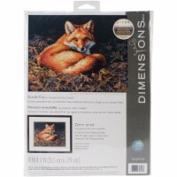 Dimensions Counted Cross Stitch Kit 14 X11 -Sunlit Fox (14 Count)
