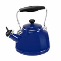 Chantal Cobalt Blue Enamel-on-Steel Vintage Tea Kettle Perspective: Main