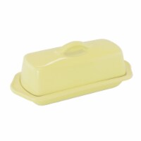 Chantal Ceramic Butter Dish - Soft Yellow Perspective: Main