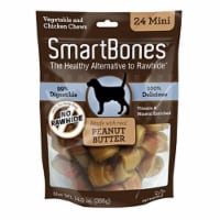 Spectrum Brands Pet 236132 Smart Bones Peanut Butter Dog Chew, Mini - Pack of 24