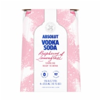 Absolut Vodka Raspberry Ready to Drink Vodka Soda Perspective: Main