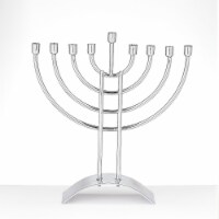 Rite Lite Traditional Chrome Plated Menorah Perspective: Main