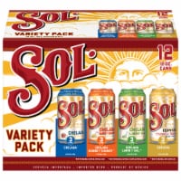 Sol Imported Mexican Beer Cans Variety Pack Perspective: Main