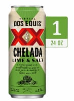 Dos Equis® Lime & Salt Mexican Lager Craft Beer Single Can Perspective: Main