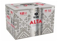 Tecate Alta Mexican Lager Beer, 12 Pack, 12 fl oz Slim Cans Perspective: Main