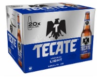 Tecate Light Mexican Lager Beer, 20 Pack, 12 fl oz Bottles Perspective: Main