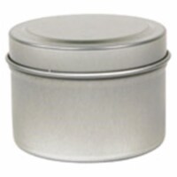 Frontier Natural Products 2 oz. Round Metal Tin With Silver Finish