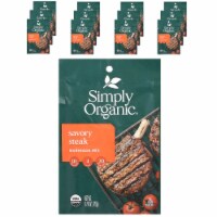 Simply Organic Savory Steak Marinade Mix 12 Packets - 0.70 oz (20 g) Each