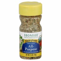 Frontier Natural Salt-Free Lemon Pepper Seasoning 2.5 oz -Pack of 6