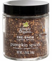 Simply Organic Pumpkin Spices Pre-Brew Coffee Spices Perspective: Main