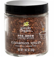 Simply Organic Cinnamon Spices Pre-Brew Coffee Spices Perspective: Main