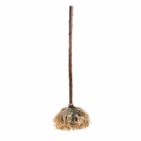 Roman 47  Brown Life-Size Sound Activated Musical Dancing Haunted Witch Broom Halloween