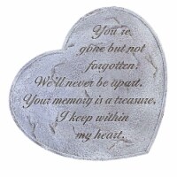 Home & Garden Heart Shaped Garden Stone Polyresin Bereavement Sympathy 10251